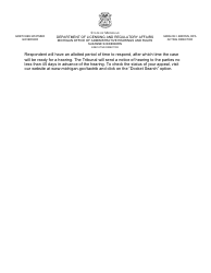 Property Tax Appeal Petition Form - Principal Residence Exemption/Qualified Agricultural Exemption - Michigan, Page 6