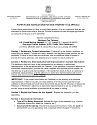 Tax Appeal Petition Form - Non-property Tax - Michigan, Page 3