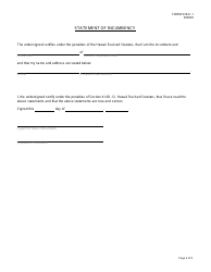 Form SOLE-1 Articles of Incorporation for a Hawaii Nonprofit Corporation Sole - Hawaii, Page 4
