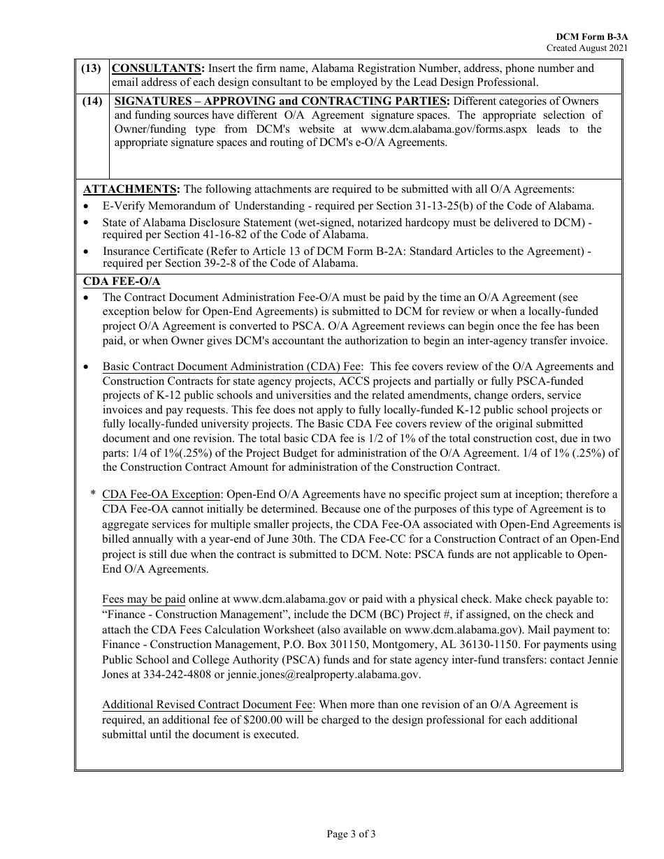 DCM Form B-3A - Fill Out, Sign Online and Download Printable PDF ...