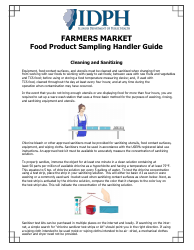 Farmers Market Food Product Sampling Handler Certificate Application Form - Illinois, Page 5