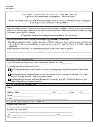 Document preview: Form AEMS094 Notice of Termination (Not) for Permit Authorization to Discharge Storm Water Associated With Agricultural Construction Activities - Oklahoma