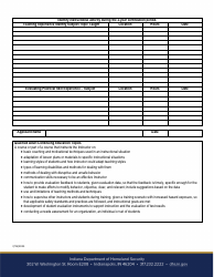 Indiana Fire Service Instructor - Recertification Form - Indiana, Page 2