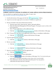 Individual Permit Application Form for Coverage Under the Stream Alteration Rule - Vermont, Page 4
