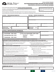 Document preview: Form HLTH5338 Special Authority Request - Dalteparin/Enoxaparin (Biosimilar)/Nadropari/Tinzaparin Low Molecular Weight Heparin - British Columbia, Canada