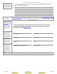 Form WAC-P602.2 Application for Waiver of Criminal and/or Traffic Court Assessments for Use in Cook County Only - Illinois, Page 3