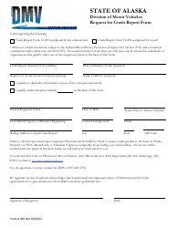 Document preview: Form 440 Request for Crash Report Form - Alaska