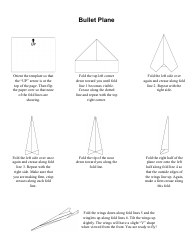 Document preview: Bullet Plane Template