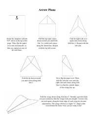 Arrow Plane Template