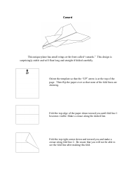 Canard Origami Plane Template