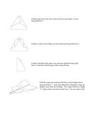 Canard Origami Plane Template, Page 2