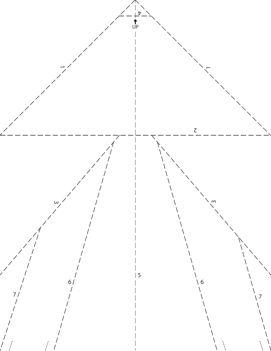 Classic Dart Origami Plane Template, Page 3