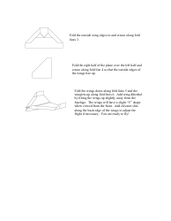 Condor Origami Plane Template, Page 2