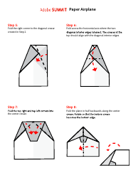 Suzanne Glider Paper Airplane Template, Page 2