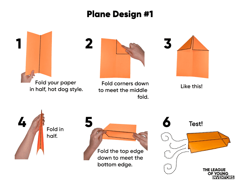 Orange plane design template for various documents