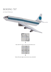 Document preview: Boeing 707 Plane Template - Daniel Robinson