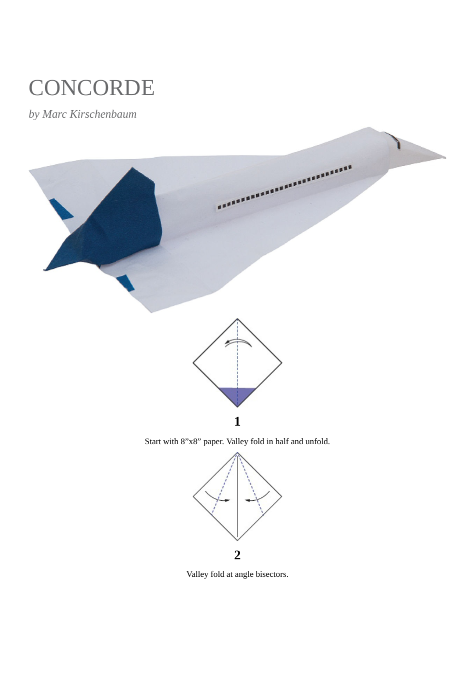Concorde Plane Template - Marc Kirschenbaum