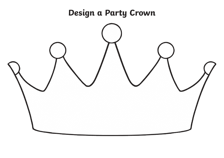 Party Crown Design Template