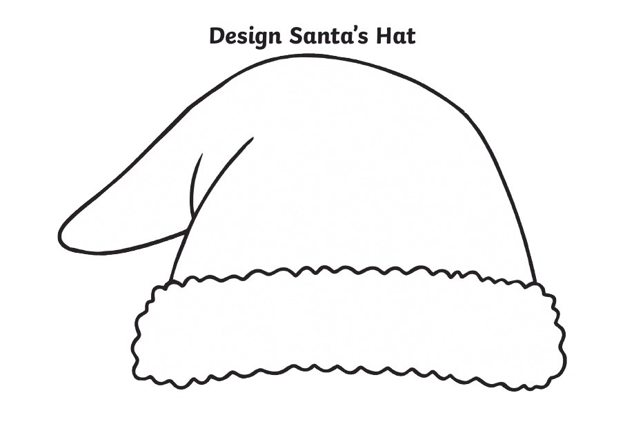 Santa's Hat Design Template