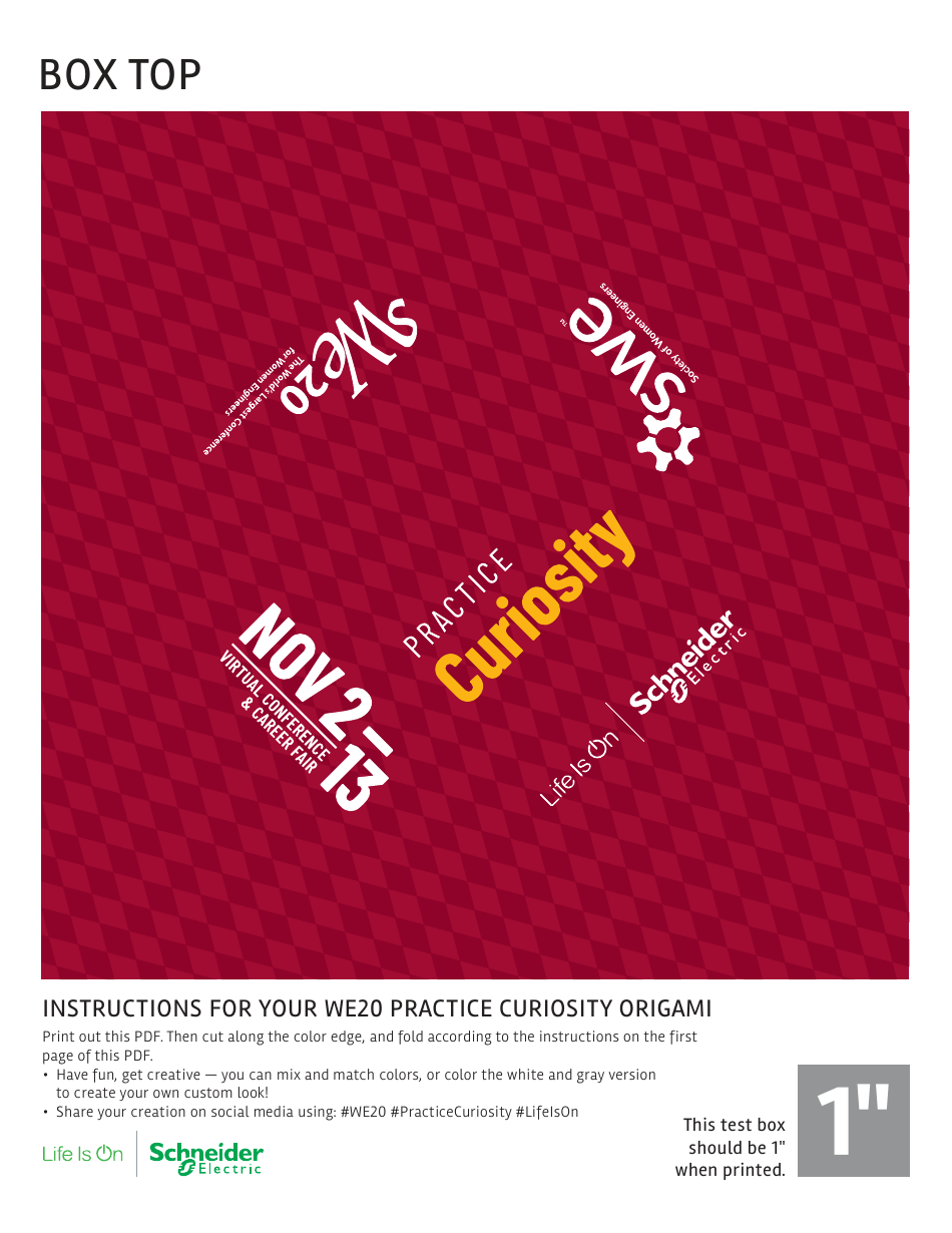 Origami Box Folding Template, Page 4