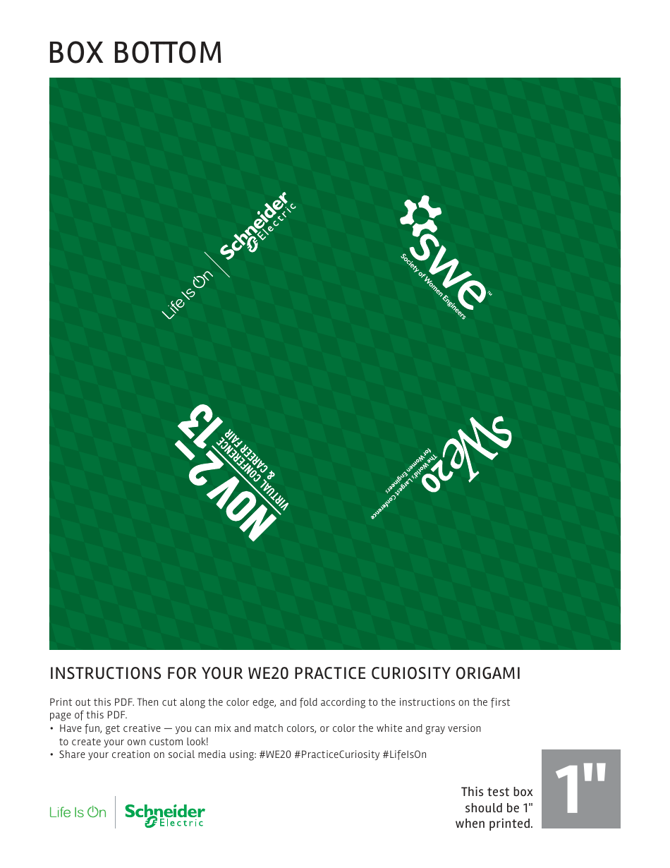 Origami Box Folding Template, Page 9