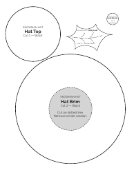 Snowman Hat Template - Varicolored, Page 2