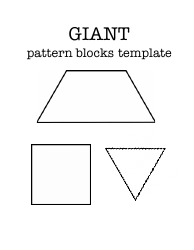 Giant Pattern Blocks Template, Page 2