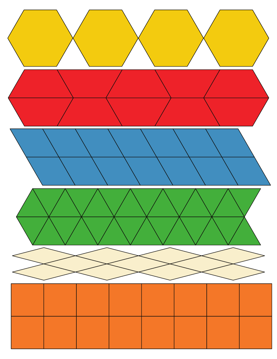 Pattern Block Template - Varicolored, Page 14