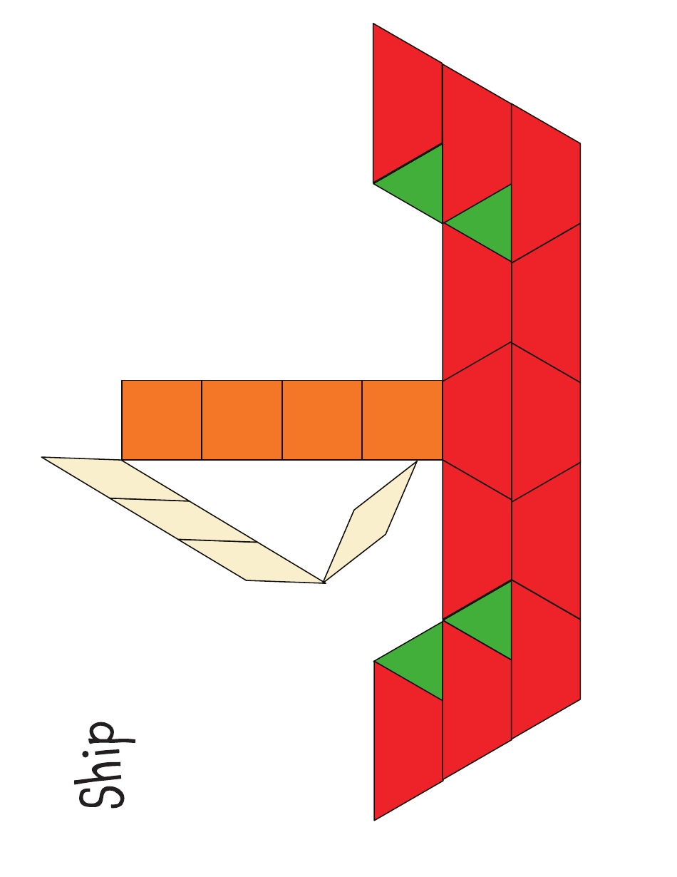 Pattern Block Template - Varicolored, Page 2