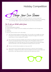 Document preview: Paper Glasses Template - Different Forms
