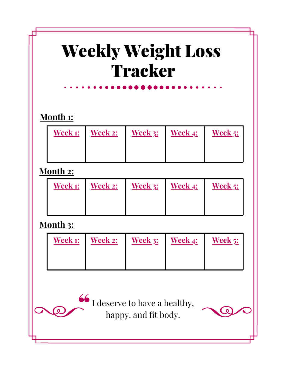 Weight Loss Tracker Template - Little Steps, Big Happy, Page 12