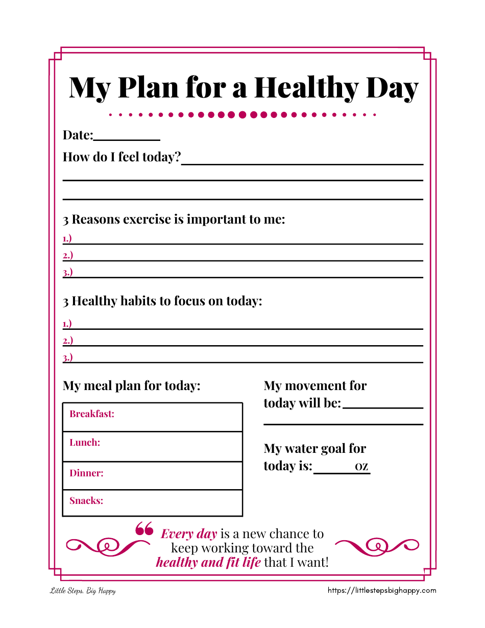 Weight Loss Tracker Template - Little Steps, Big Happy, Page 9