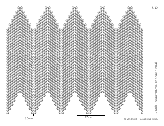 Rick Rack Graphs Beading Pattern Template, Page 10