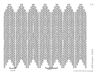 Rick Rack Graphs Beading Pattern Template, Page 12