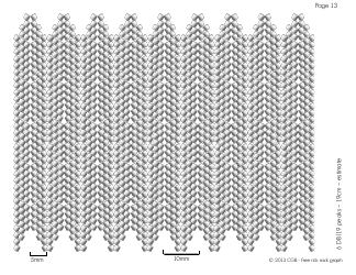 Rick Rack Graphs Beading Pattern Template, Page 13