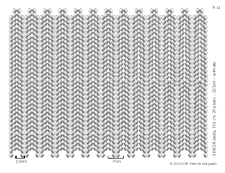 Rick Rack Graphs Beading Pattern Template, Page 14