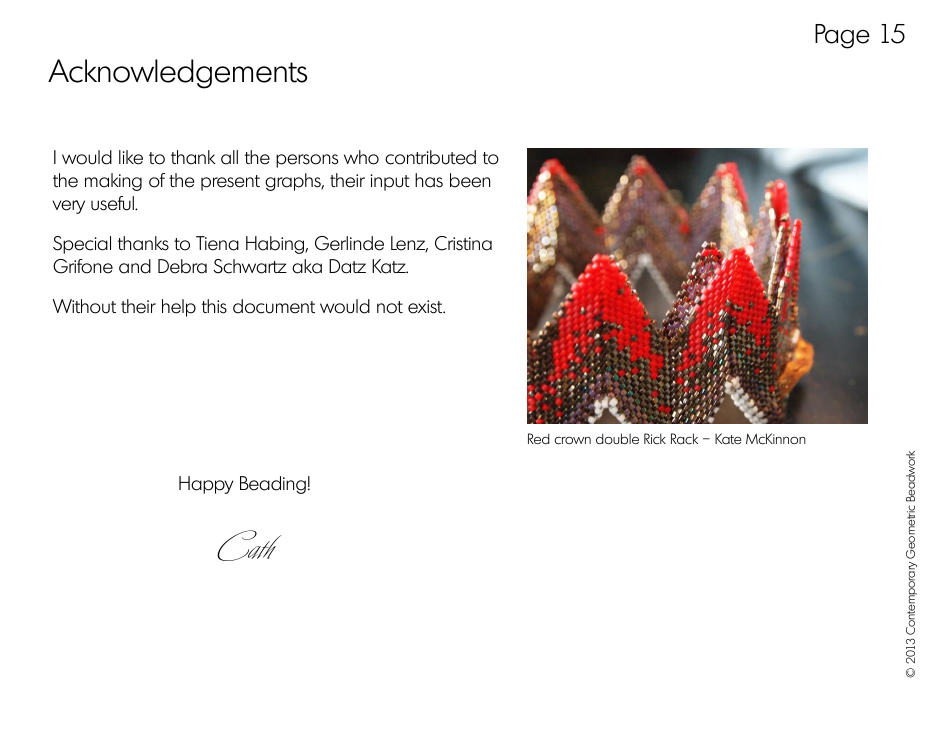 Rick Rack Graphs Beading Pattern Template, Page 15