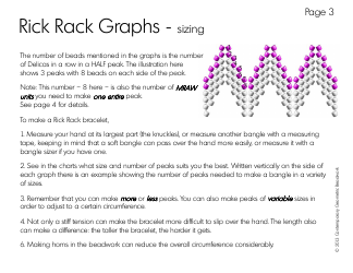 Rick Rack Graphs Beading Pattern Template, Page 3