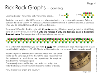 Rick Rack Graphs Beading Pattern Template, Page 4