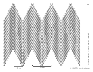 Rick Rack Graphs Beading Pattern Template, Page 8