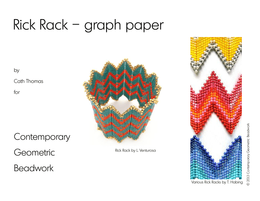 Rick Rack Graphs Beading Pattern Template - Preview