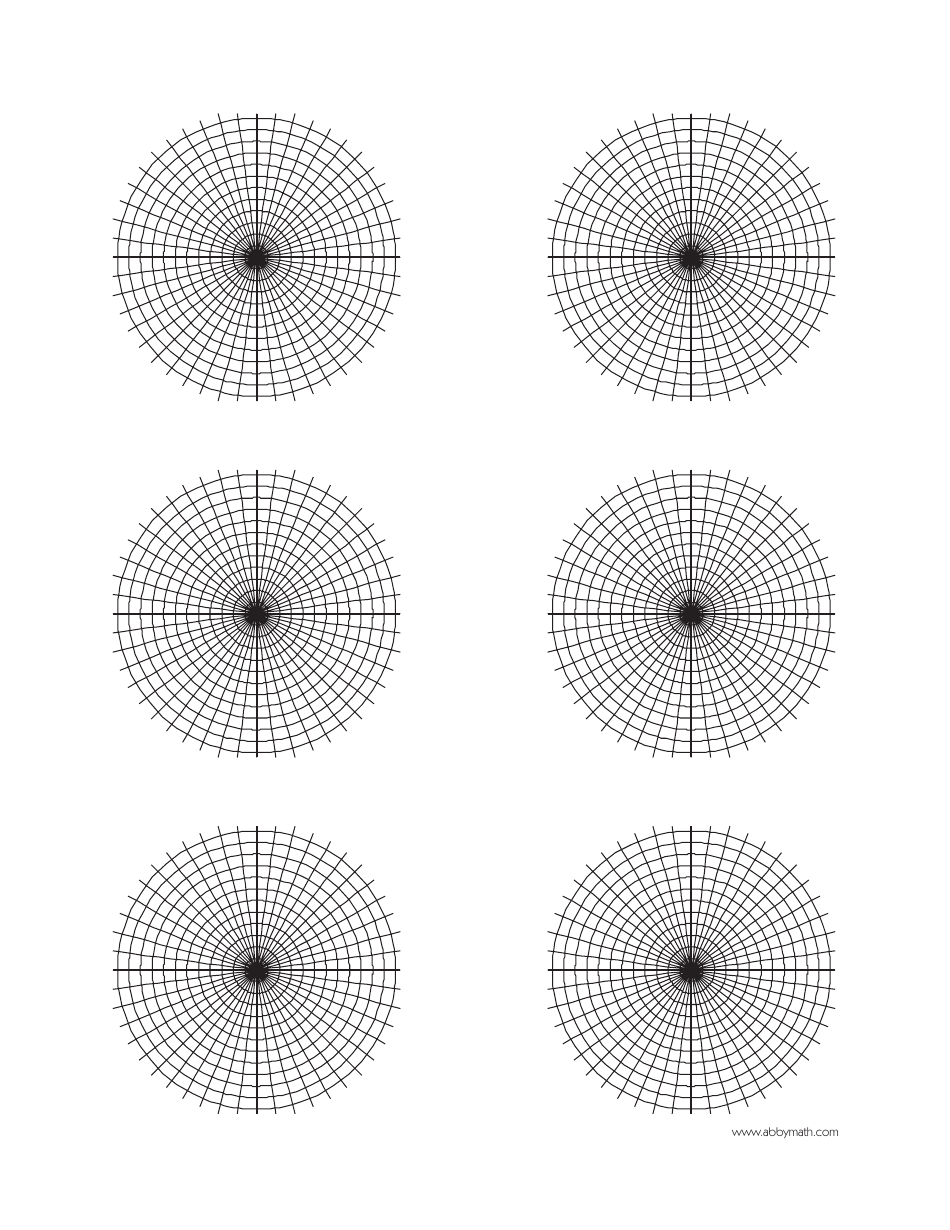 Polar Graph Paper Templates - Different, Page 3