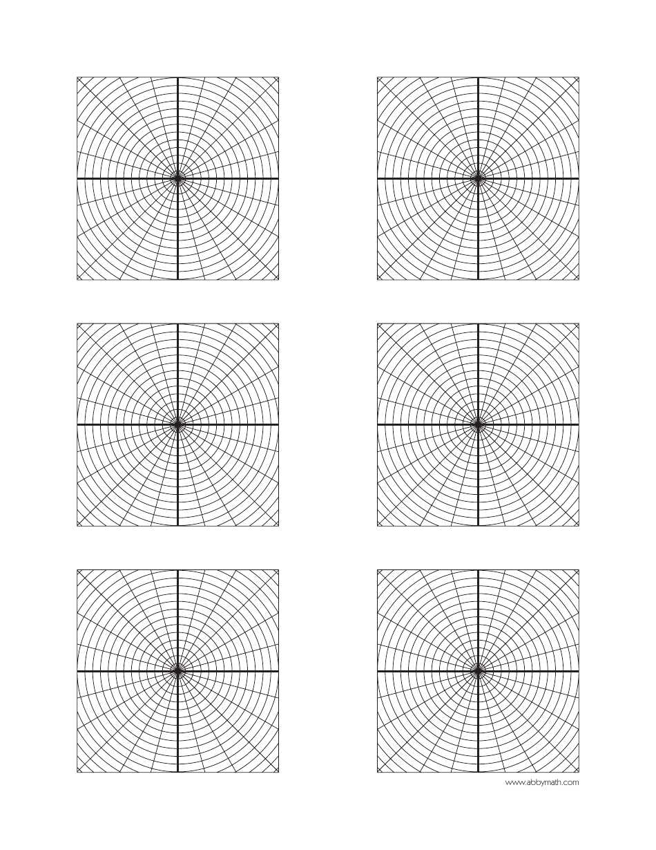 Polar Graph Paper Templates - Different, Page 4