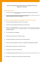 Tender Invitation Letter Template, Page 3