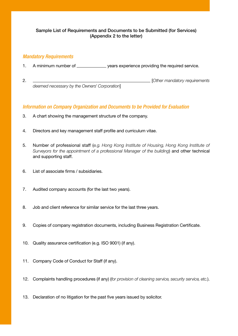 Tender Invitation Letter Template, Page 3