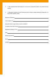 Tender Invitation Letter Template, Page 5