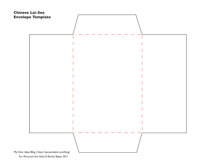 Chinese Lai-See Envelope Template