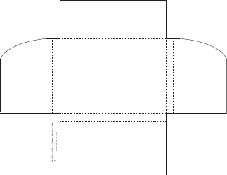 Document preview: Trifold Tea Card Envelope Template