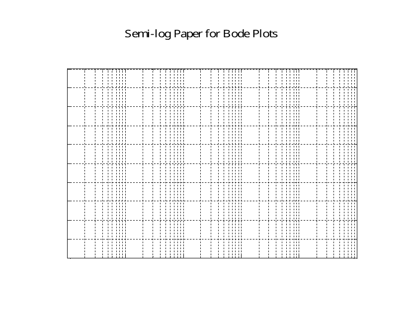 Semi-log Paper for Bode Plots