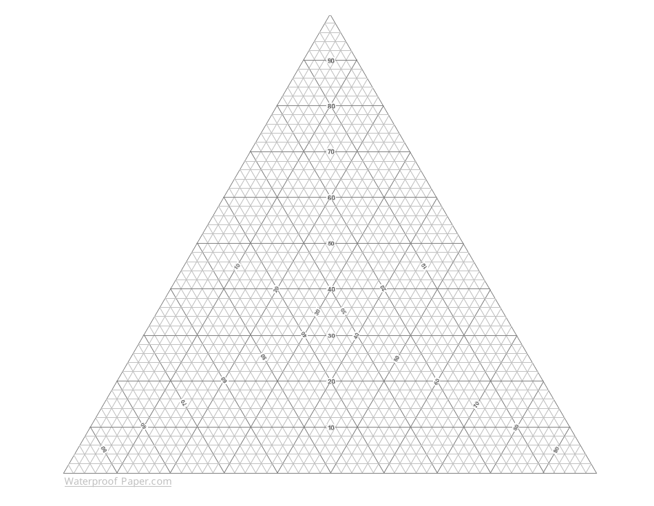 Ternary Graph Paper - Grey, Page 1